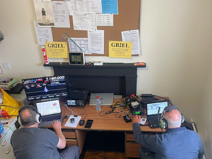 Two operators working side by side at the station.