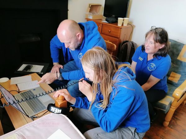 Club members operating and logging contacts during ILLW 2026