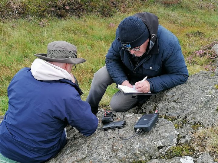 Logging contacts during the summit activation.