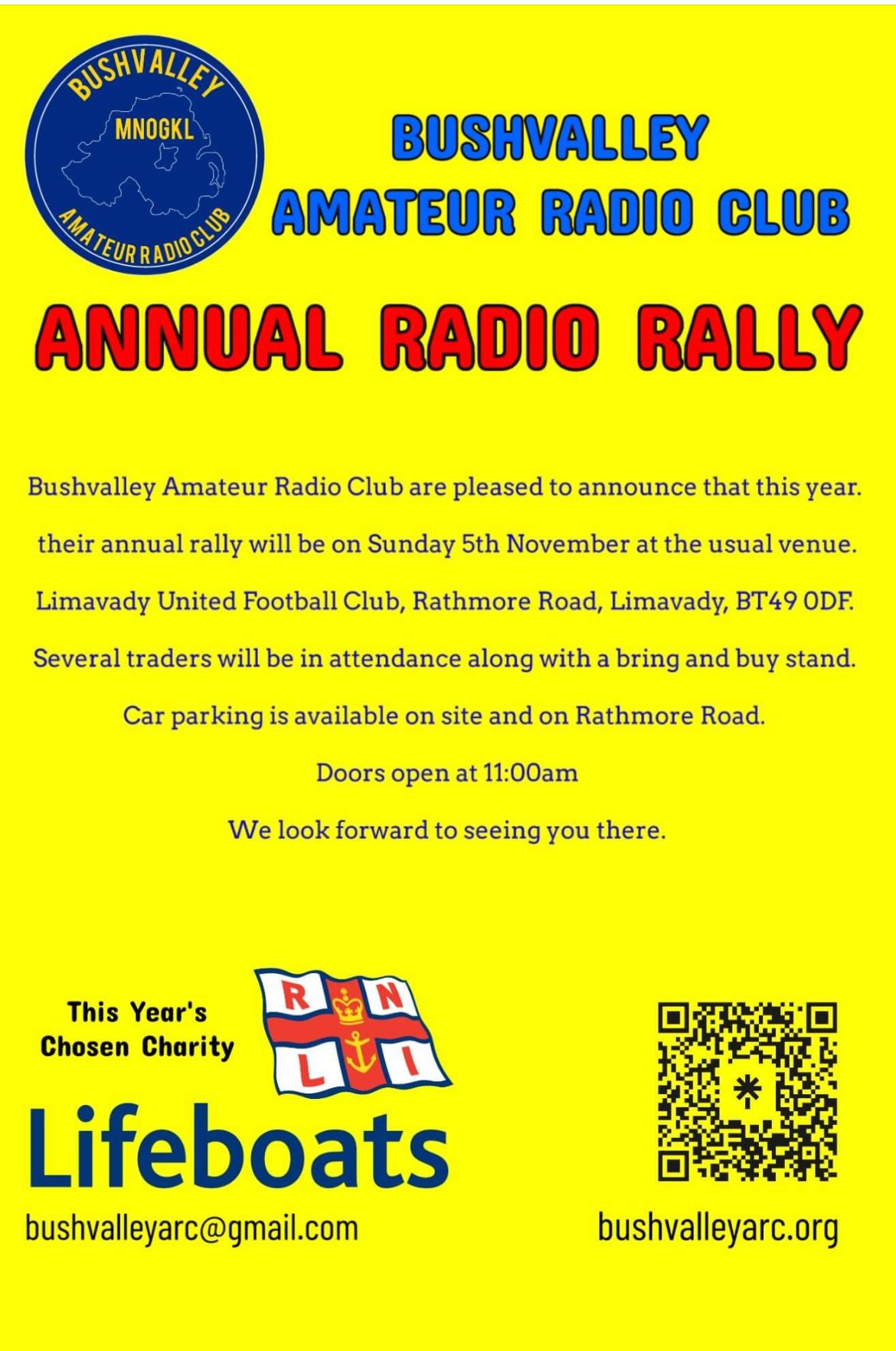 Bushvalley ARC Annual Radio Rally 2023 poster