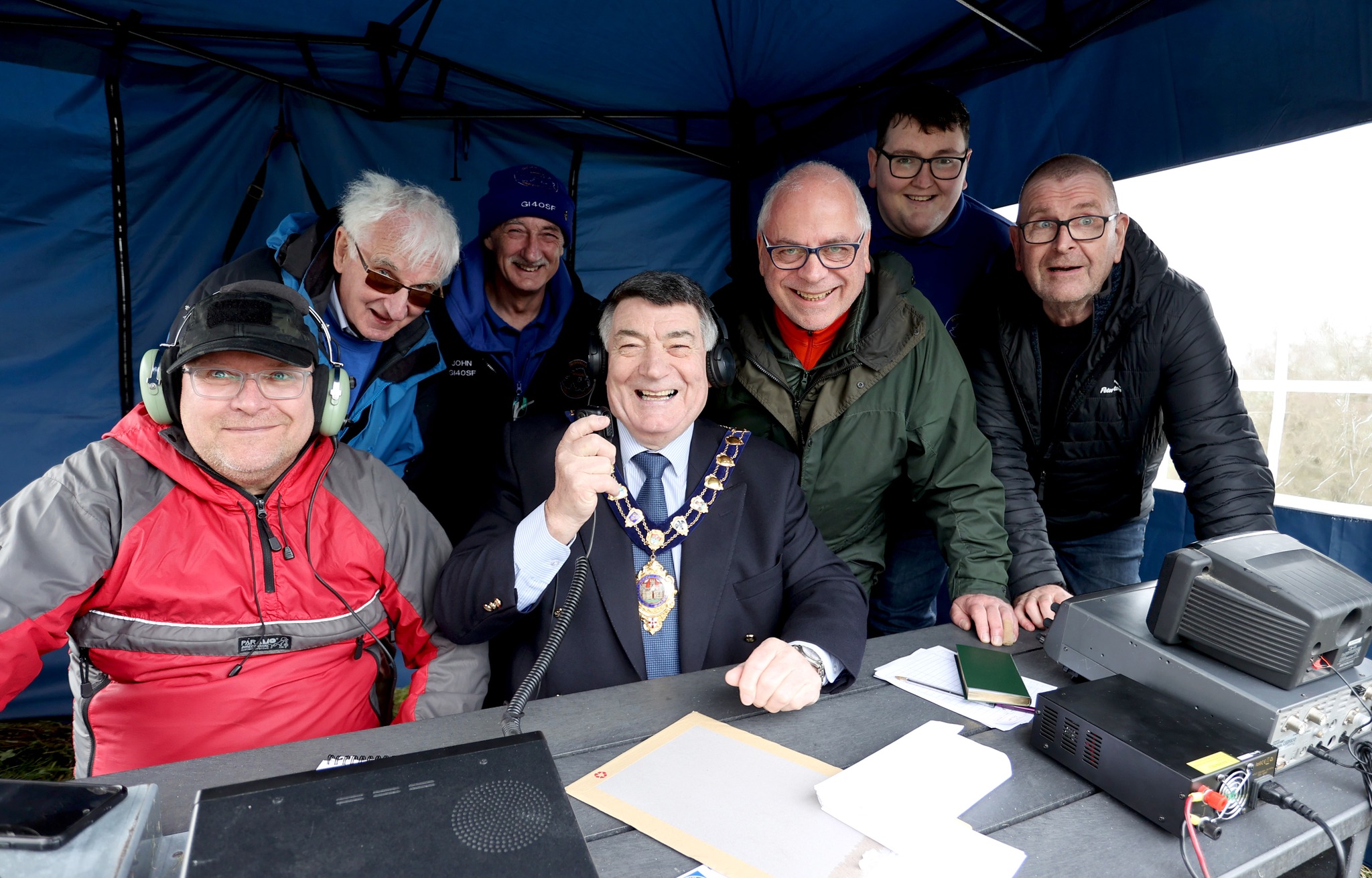 Bushvalley ARC members operating during the St Patrick's Day Award 2023